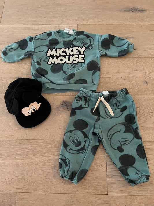 Mickey Mouse Sweatshirt and Hat Bundle , Kids 12 Month (9-12M)