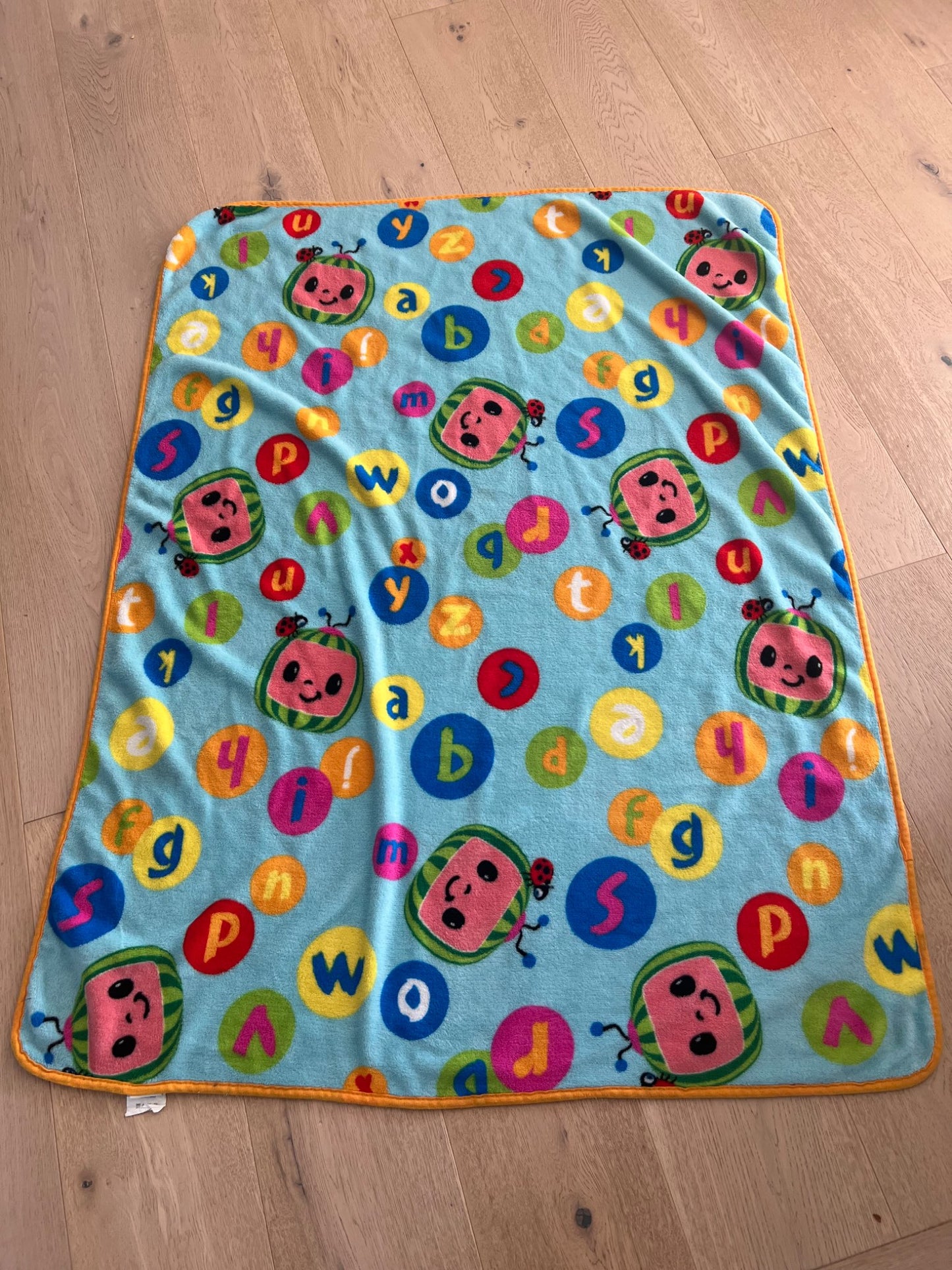 Cocomelon toddler fleece blanket