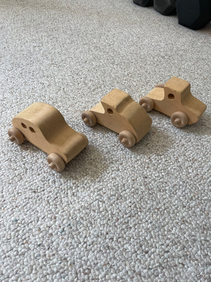 3 Wooden Trucks