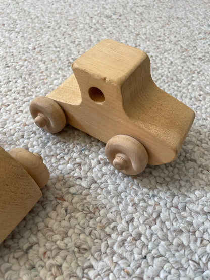 3 Wooden Trucks
