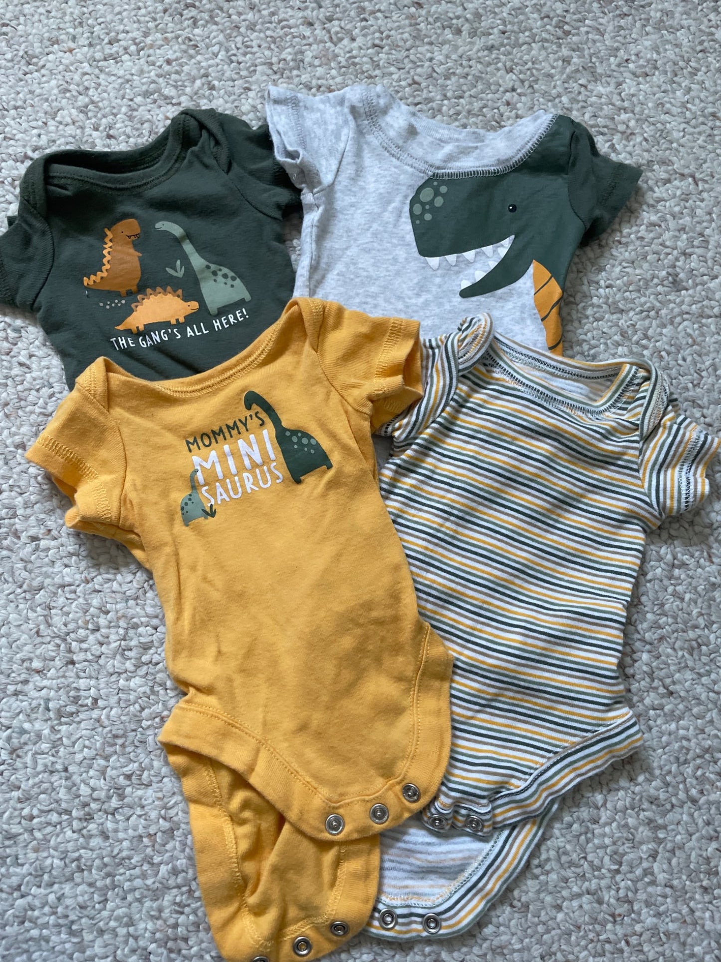Boys Dino Outfit - Up to 7lbs , Kids Newborn