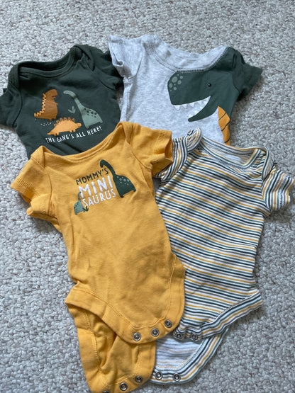 Boys Dino Outfit - Up to 7lbs , Kids Newborn