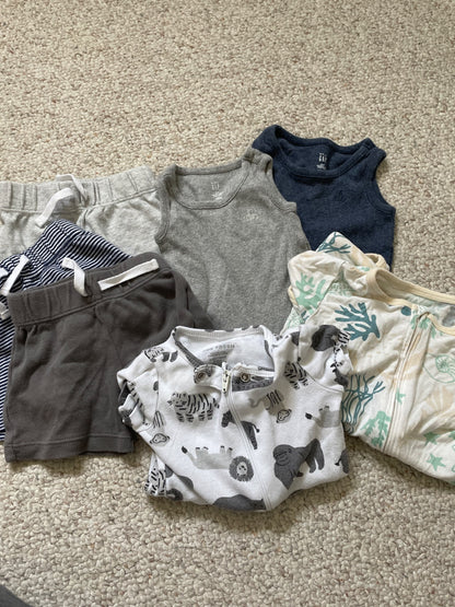 Summer Short & Tank Bundle , Kids 3 Month (0-3M)