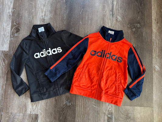 Two Adidas zip up sweaters, 4T , Kids 4/4T