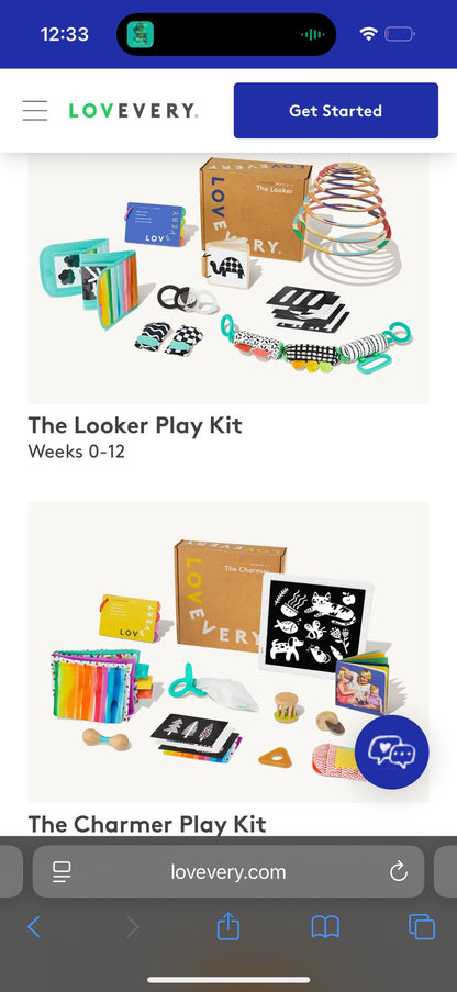 Lovevery The looker/The Charmer play kit items