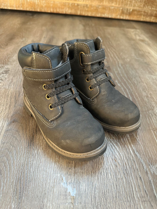 High-top boots, Charcoal, size 10 VGUC , Shoes 10 (Toddler:2-4yr)