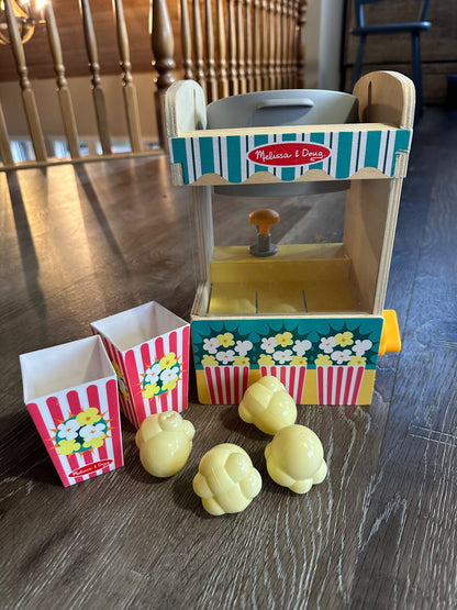 Melissa & Doug Wooden Popcorn Machine