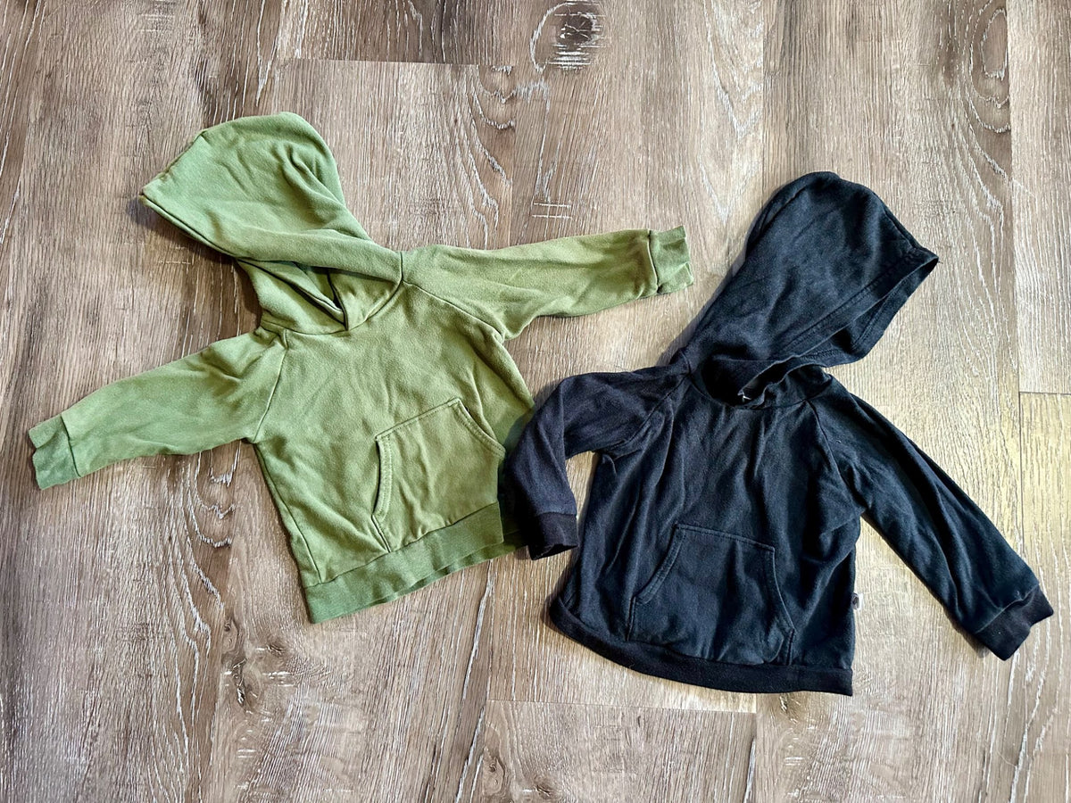 My Mila hoodies, Green and Black, Size 6-12 months, VGUC , Kids 12 Month (9-12M)