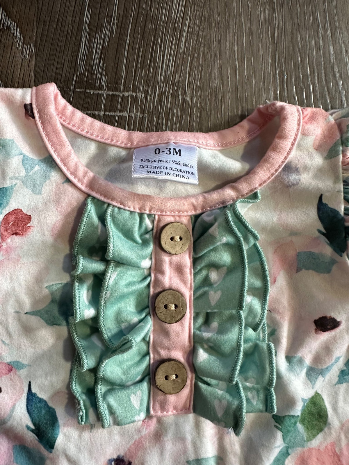 Floral romper, 0-3 months, VGUC , Kids 3 Month (0-3M)