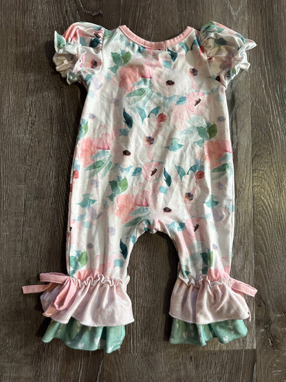 Floral romper, 0-3 months, VGUC , Kids 3 Month (0-3M)
