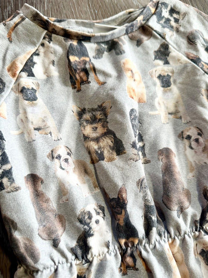 Girls long sleeve dress, Dog print, 18-24 months, VGUC, Kids 24 Month (18-24M)