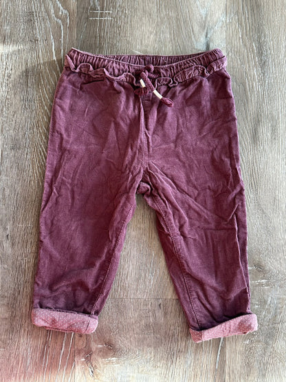 H&M fleece lined pants, Size 9-12 months, VGUC , Kids 12 Month (9-12M)