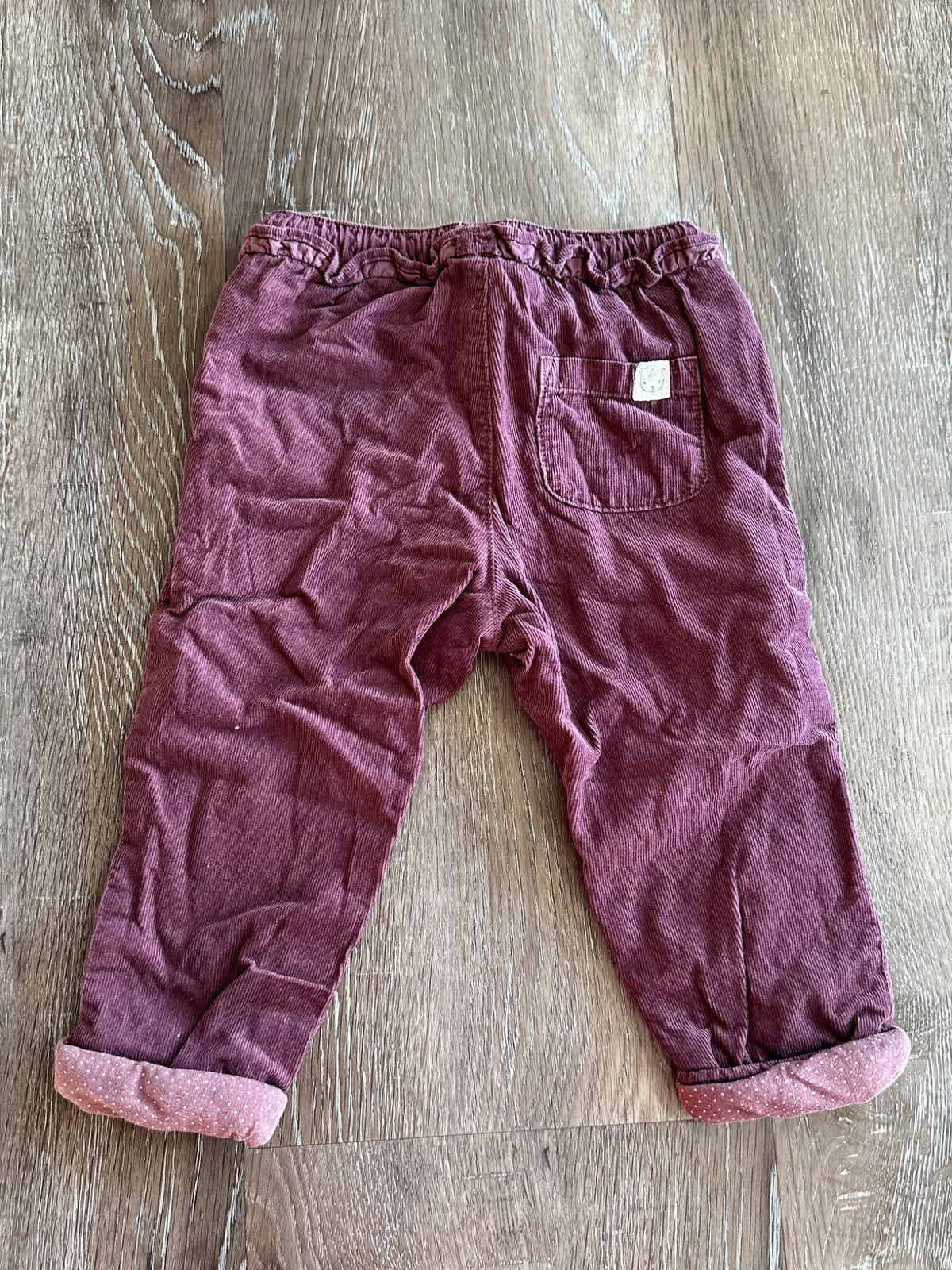 H&M fleece lined pants, Size 9-12 months, VGUC , Kids 12 Month (9-12M)
