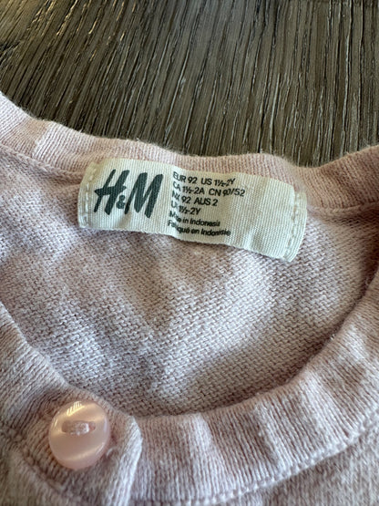 H & M Cardigan, Pink, Size 18-24 months, VGUC, Kids 24 Month (18-24M)