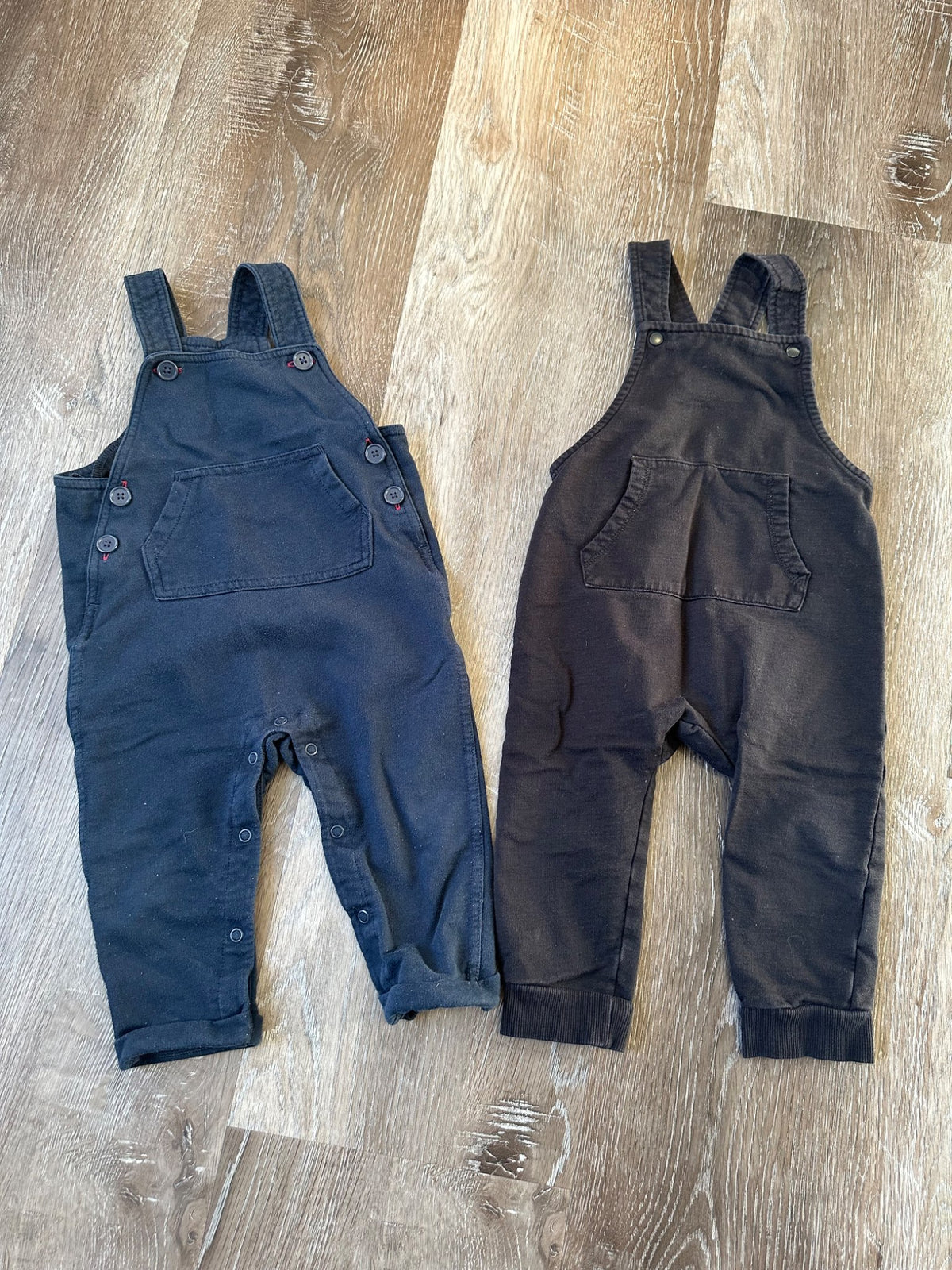 Two pairs overalls, H&M and Joe Fresh, Size 18-24 months, VGUC , Kids 24 Month (18-24M)