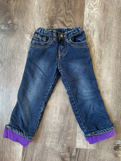 Fleece Lined Jeans, Size 3, VGUC, Kids 3T