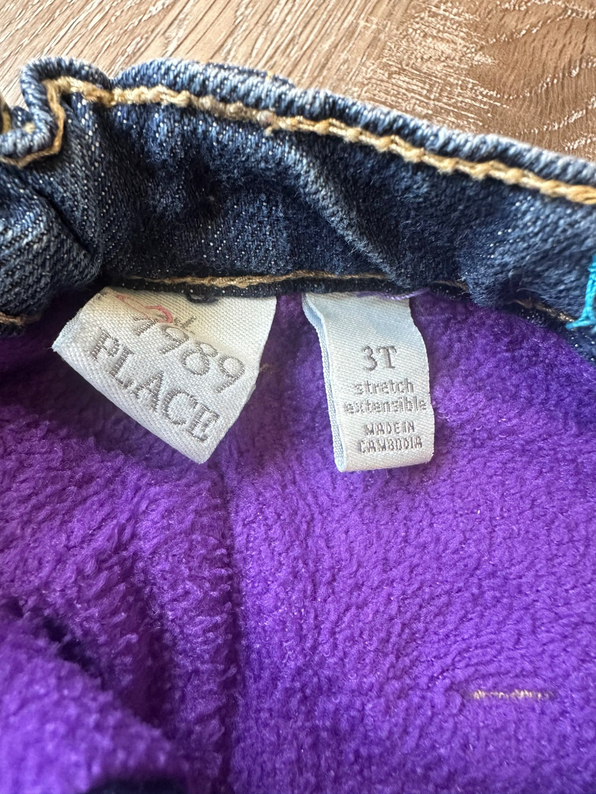 Fleece Lined Jeans, Size 3, VGUC, Kids 3T