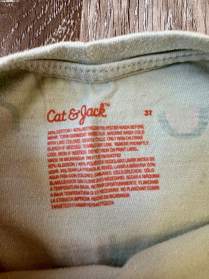Cat & Jack rainbow outfit, Size 3, EUC, Kids 3T
