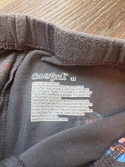 Cat & Jack rainbow outfit, Size 3, EUC, Kids 3T