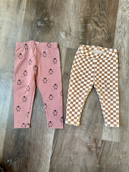 Two pairs winter leggings, gap/Zara, size 12-18 months, EUC, Kids 18 Month (12-18M)