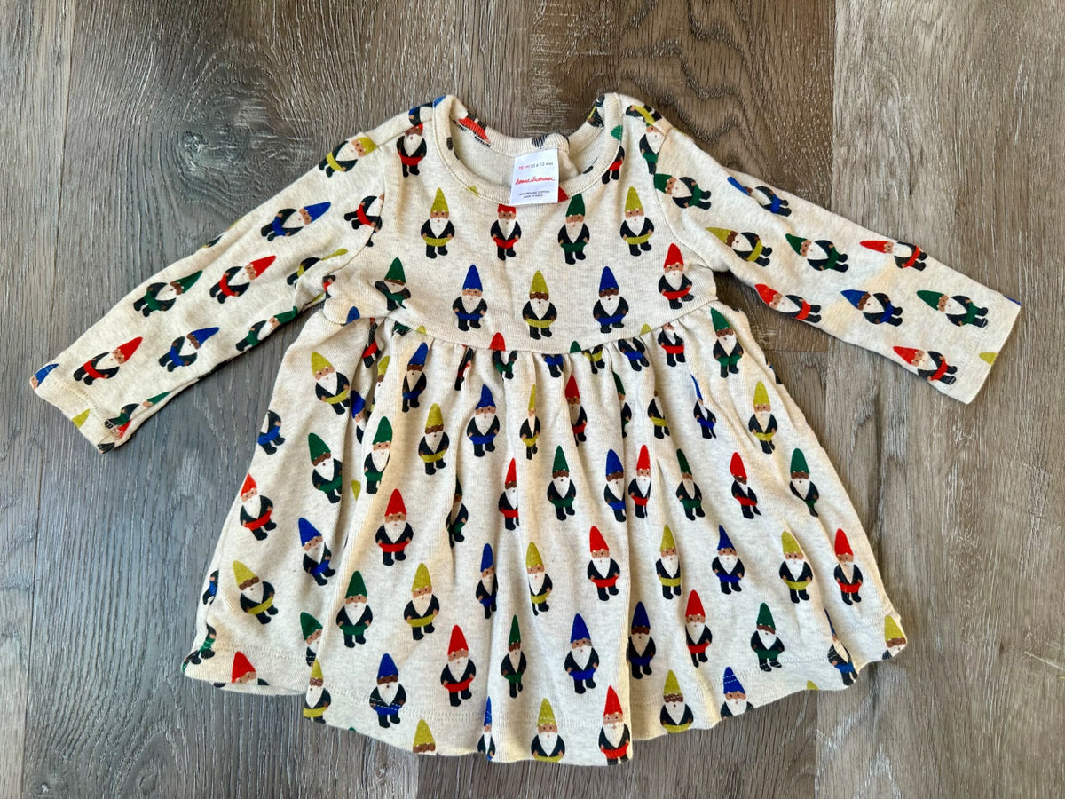 Hanna Andersson Winter dress with leggings, Size 6-12 months, EUC, Kids 12 Month (9-12M)