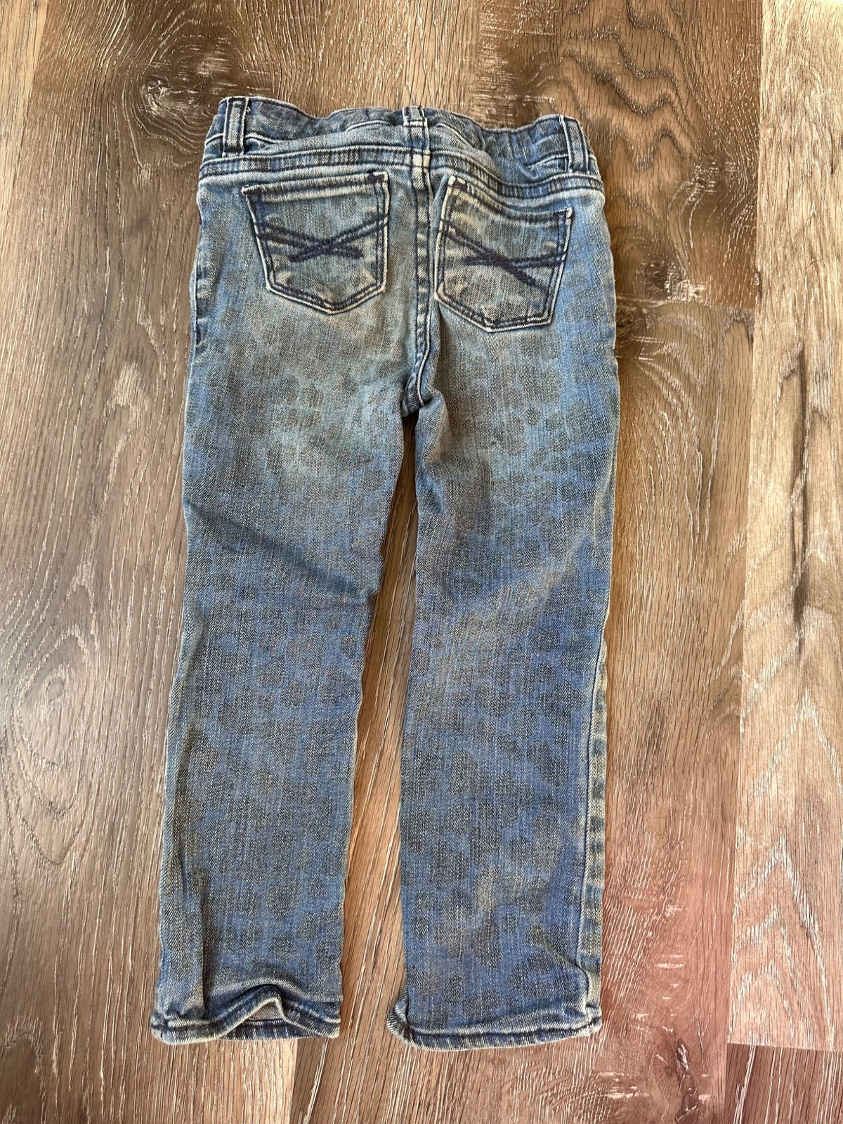 Gap jeans with animal print, Size 3, VGUC , Kids 3T