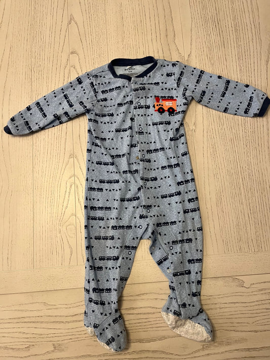Train Sleeper Pajamas, Pekkle, 12 months, Kids 12 Month (9-12M)
