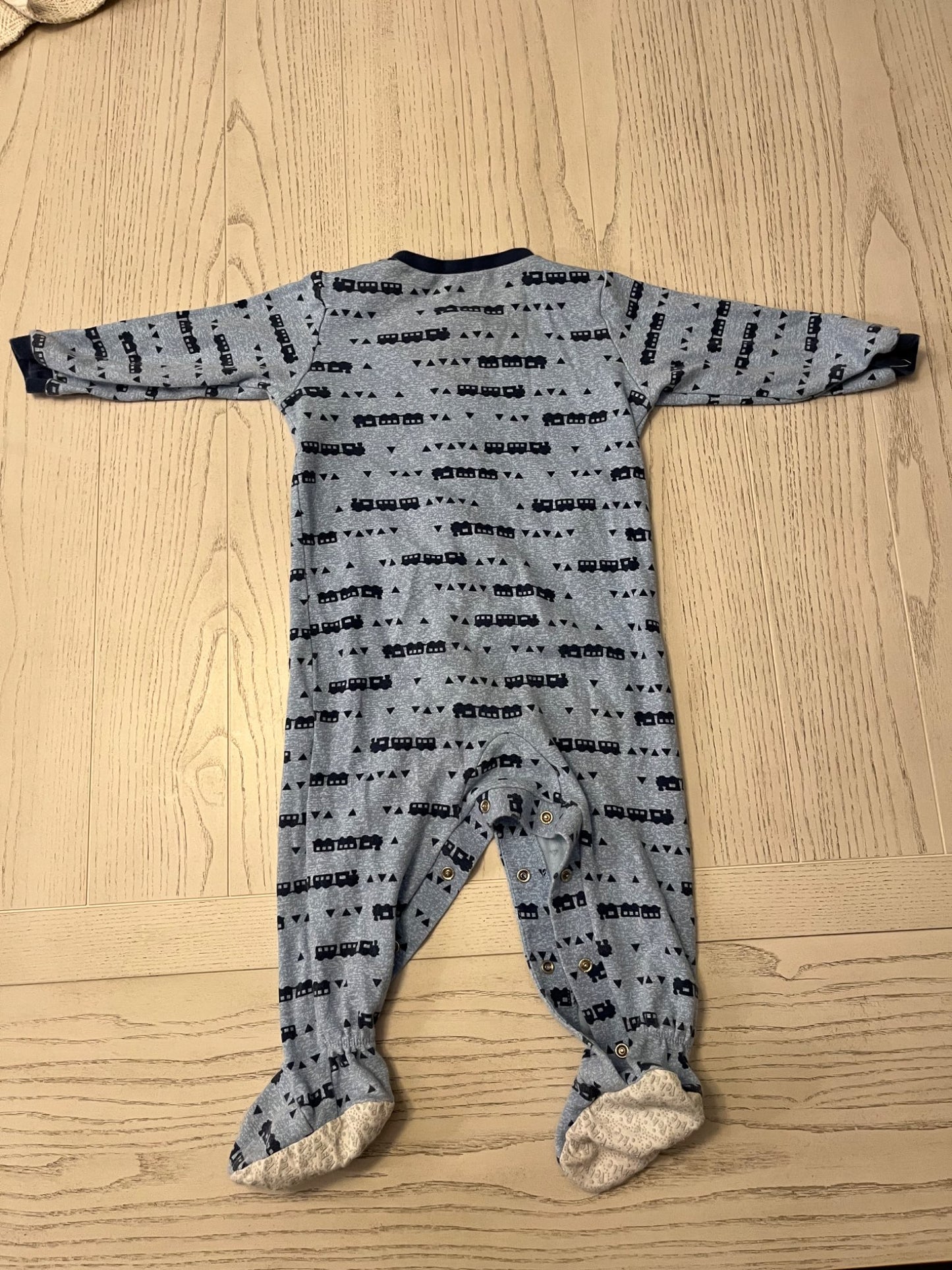 Train Sleeper Pajamas, Pekkle, 12 months, Kids 12 Month (9-12M)