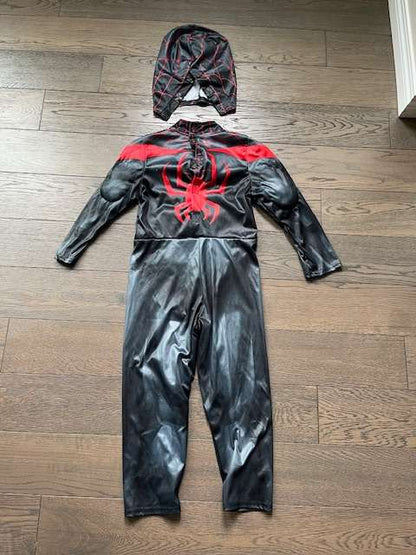 Spiderman Miles Morales Costume, Disney, Size 4, Kids 4/4T