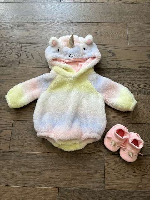 Baby Unicorn Costume & Slippers, Old Navy, 0-3 months, Kids 3 Month (0-3M)