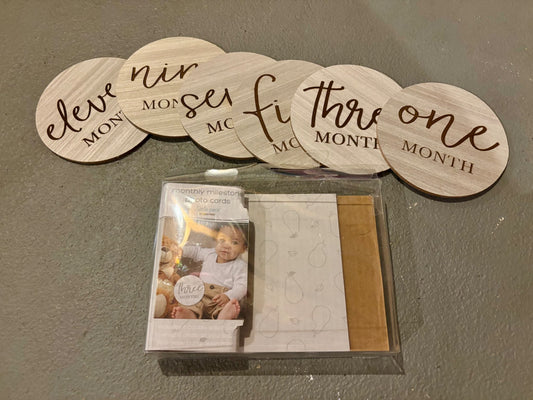 Monthly Milestone wood disc