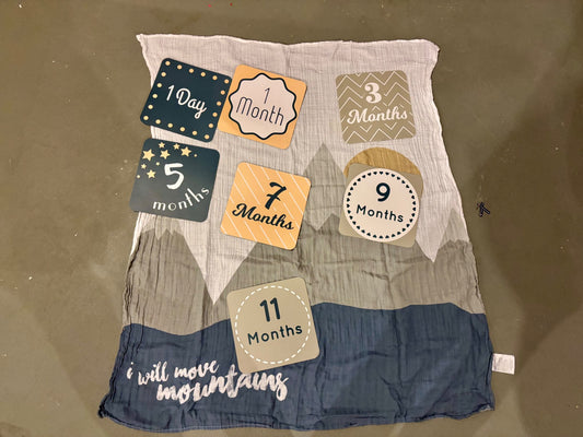 Baby’s first year milestone blanket