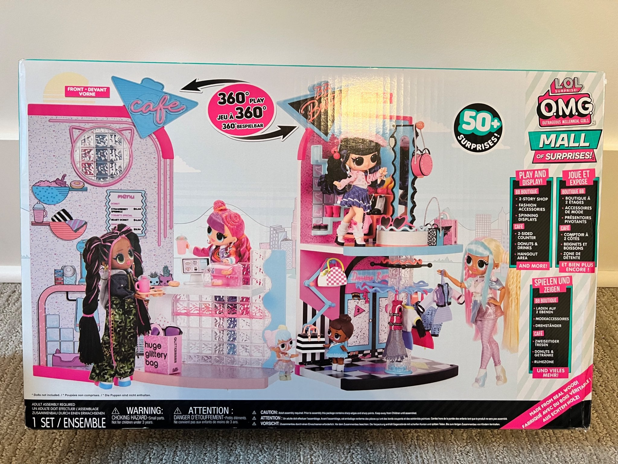 LOL Surprise! OMG Mall of Surprises Playset + 3 OMG Dolls – Kids Fair