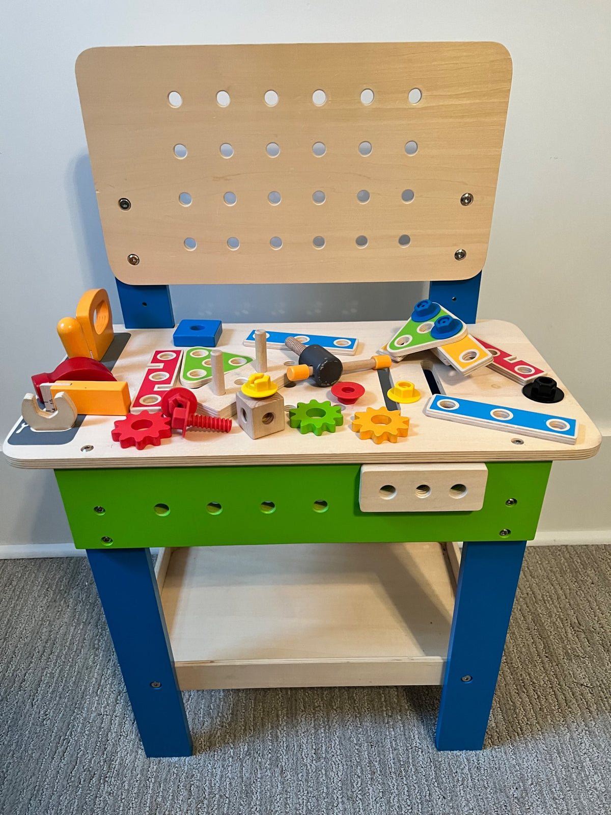 Hape Wooden Master Workbench with Tools & Accessories