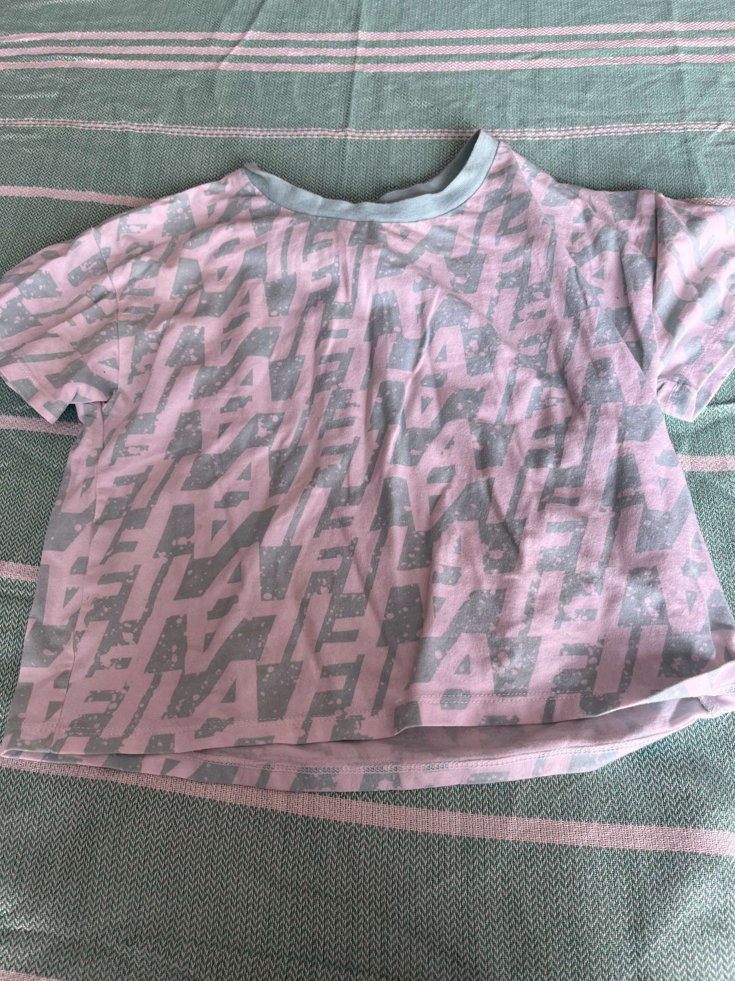 Fila t-Shirt - Teal White - Size 7-8, Kids 7