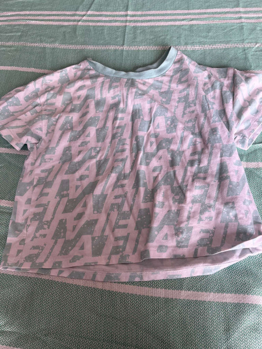 Fila t-Shirt - Teal White - Size 7-8, Kids 7