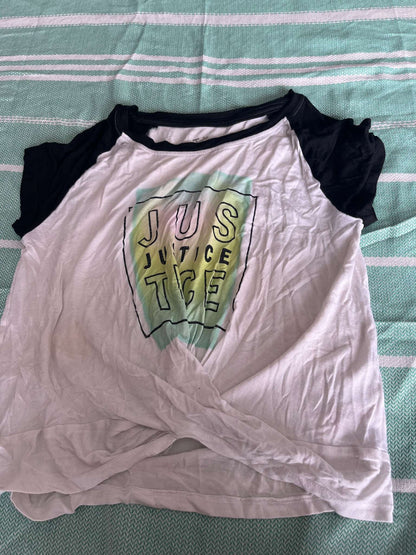 Justice Tshirt  Criss Cross - Size S, Kids 7