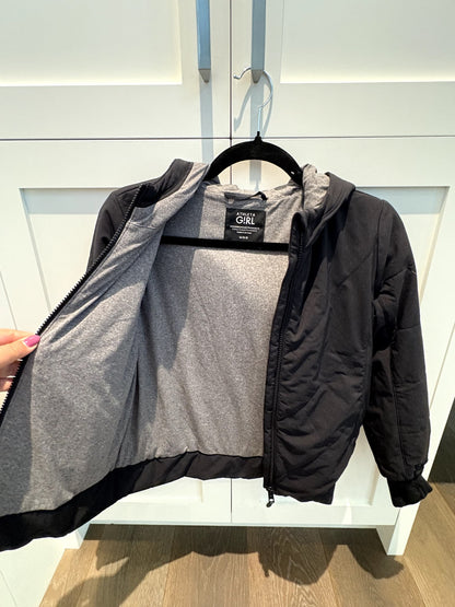VGUC Athleta Girl Jump to it Jacket Size M/8-10 Hooded Coat , Kids 10