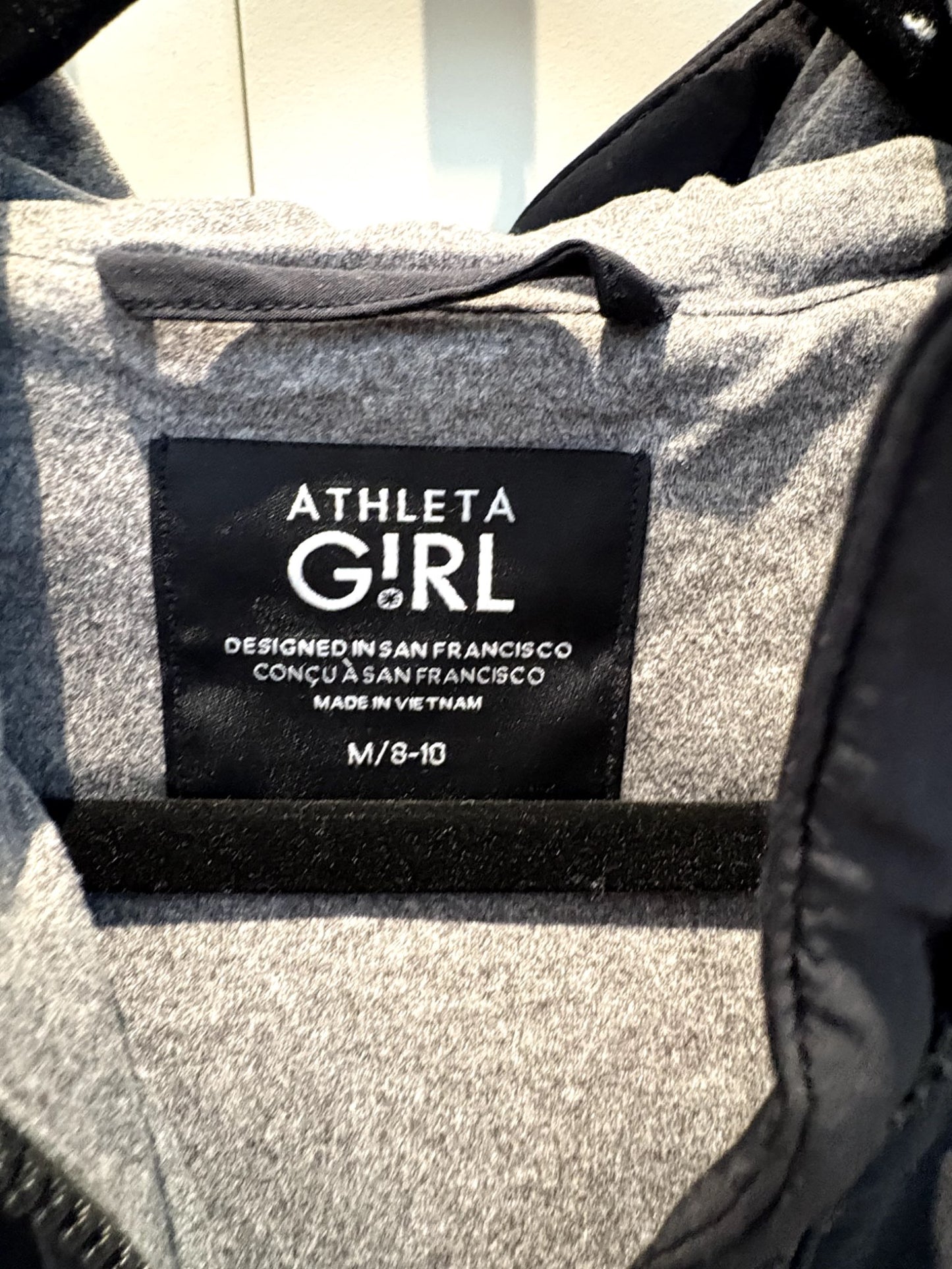 VGUC Athleta Girl Jump to it Jacket Size M/8-10 Hooded Coat , Kids 10