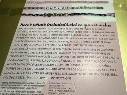 NEW - True2U D.I.Y Personalized Jewelry Kit