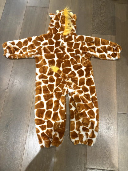 One piece plush Giraffe Costume, 4-6x, Kids 6/6X (extra small)