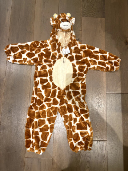 One piece plush Giraffe Costume, 4-6x, Kids 6/6X (extra small)