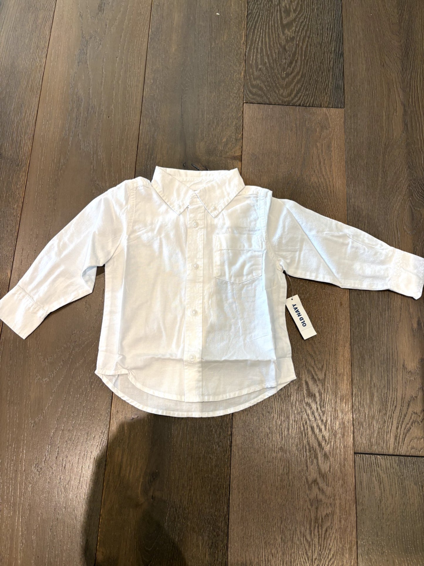 NWT Old Navy Oxford White Dress Shirt Size 2T, Kids 2T