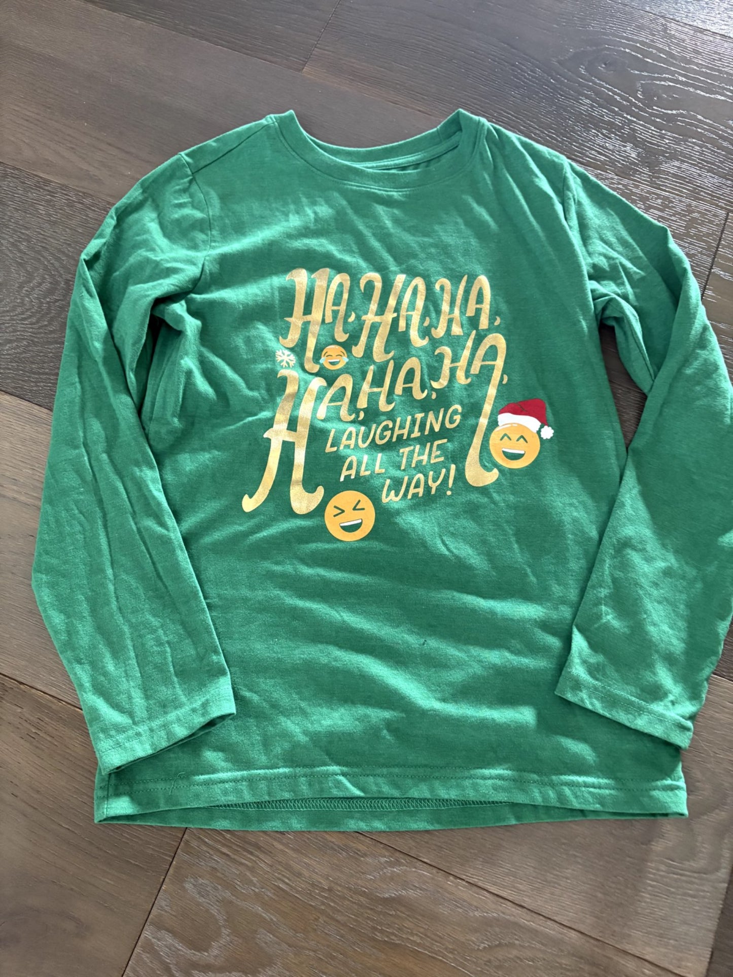 VGUC Cat & Jack Holiday Long sleeve shirt Size M (8/10), Kids 10