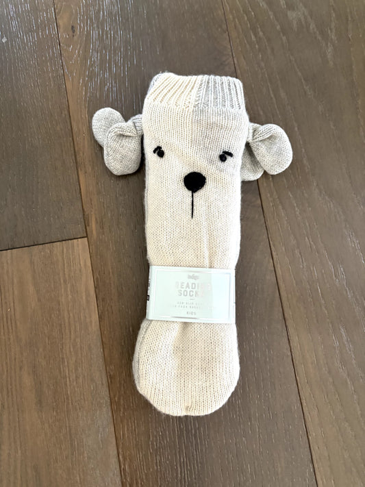 NWT Indigo "Puppy" Reading Socks _ Fits age 5-8, Shoes 13 (Kids:4-8yr)
