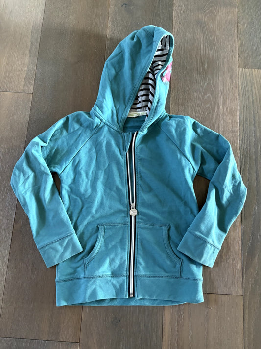 VGUC Peekaboo Beans "Dino Dynamite Hoodie" Teal - Size 6, Kids 6/6X