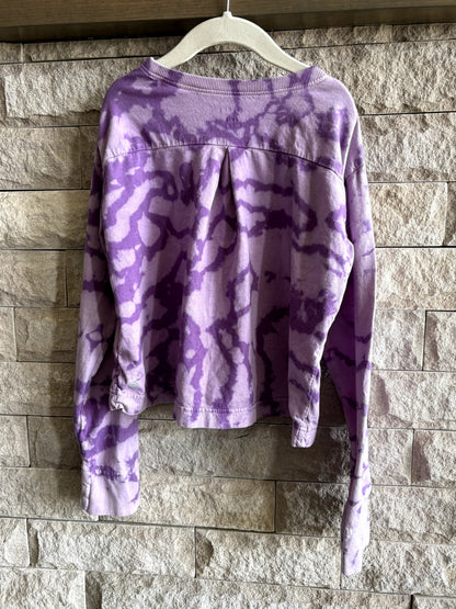 Zella - EUC Long Sleeve Purple tie-dye shirt, Size L (10/12), Kids 10