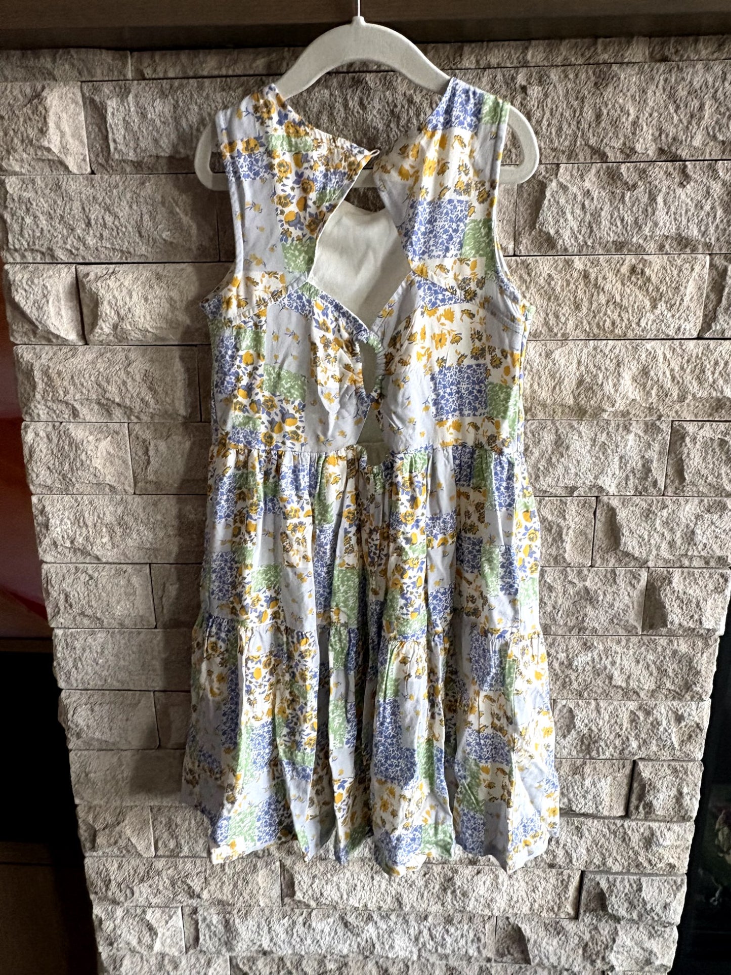 EUC "Japna Girls" Floral Patchwork Summer Dress Size 10, Kids 10