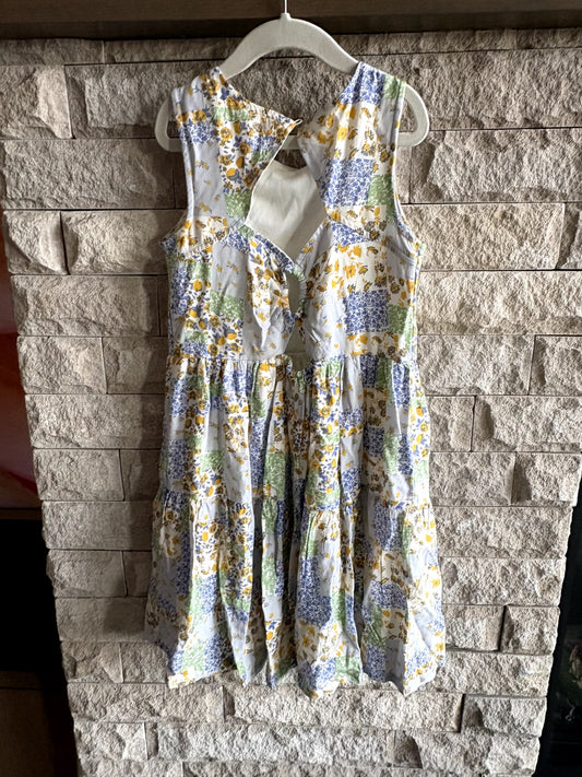 EUC "Japna Girls" Floral Patchwork Summer Dress Size 10, Kids 10