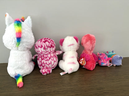 Bundle of 6 - VGUC mixed sized TY Beanie Boos